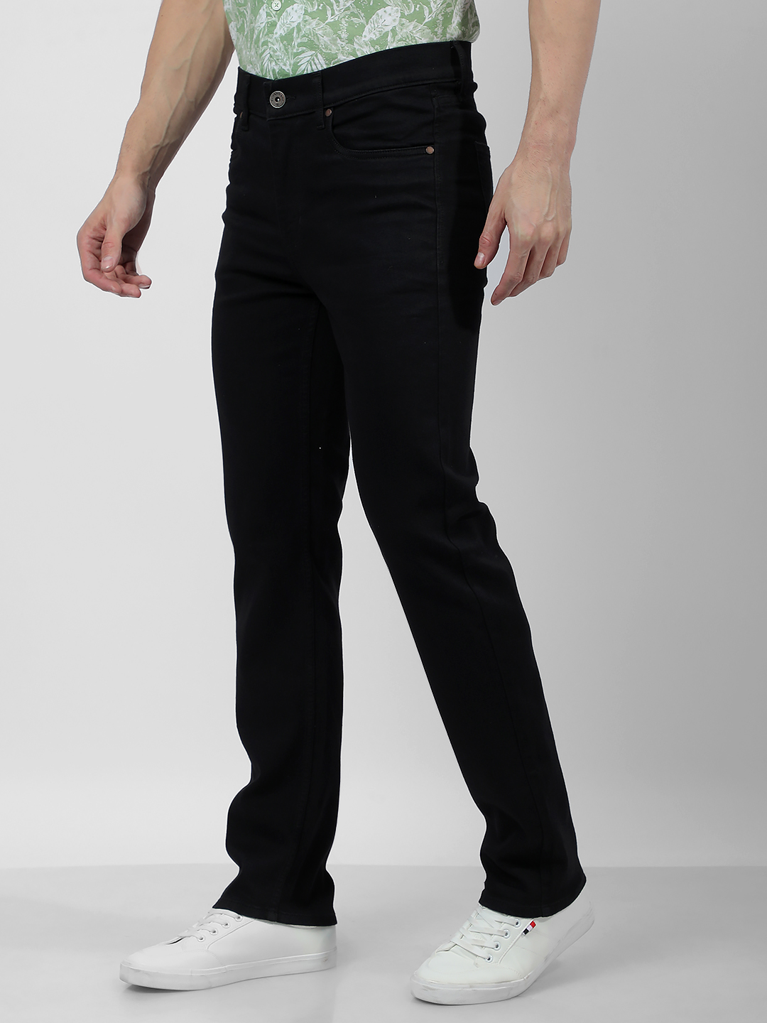 Numero Uno Men Faded Black Jeans